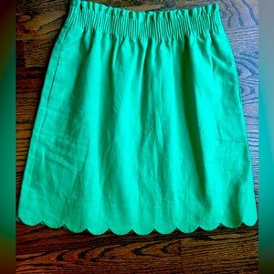 NWT Kelly Green J. Crew Sidewalk Skirt - Stretch Waist - Size 2